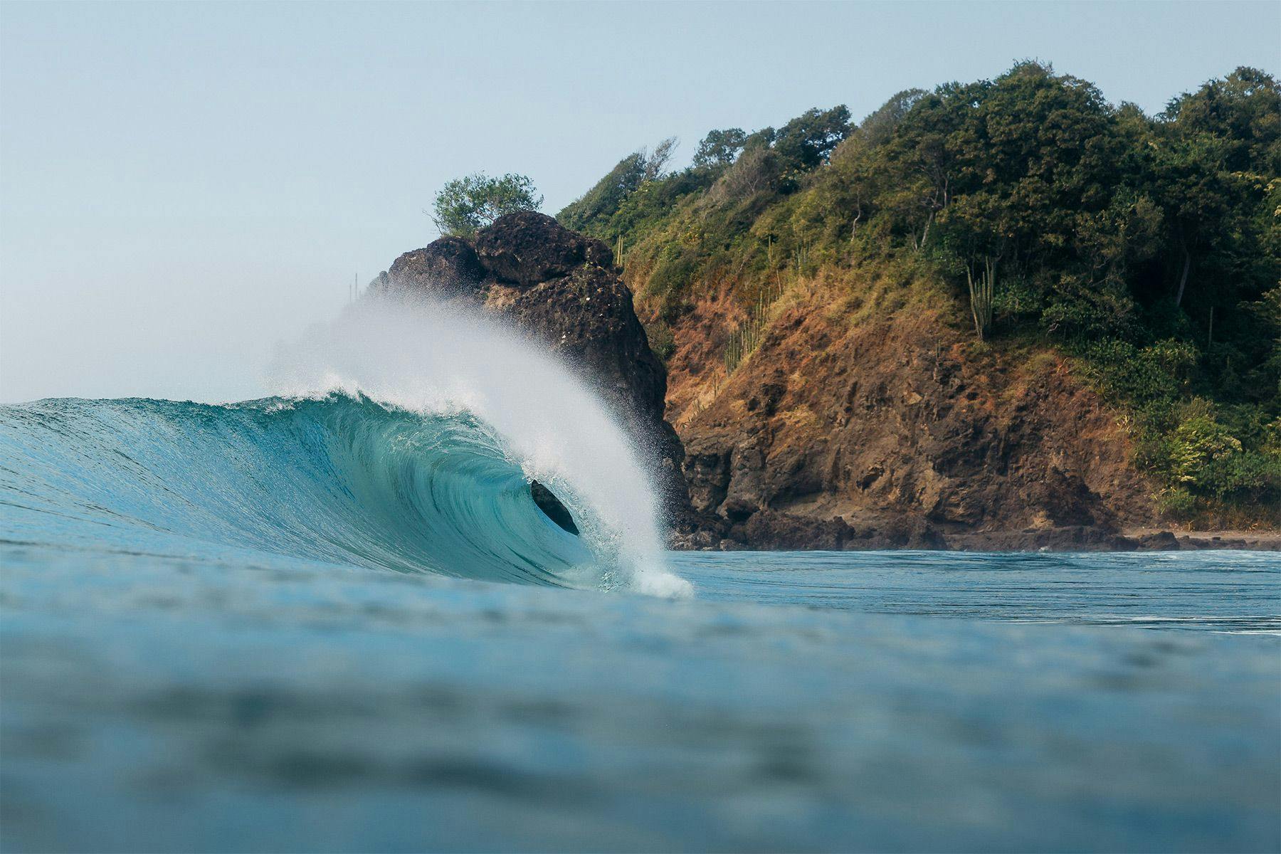 breaking wave in costa rica by callum morse