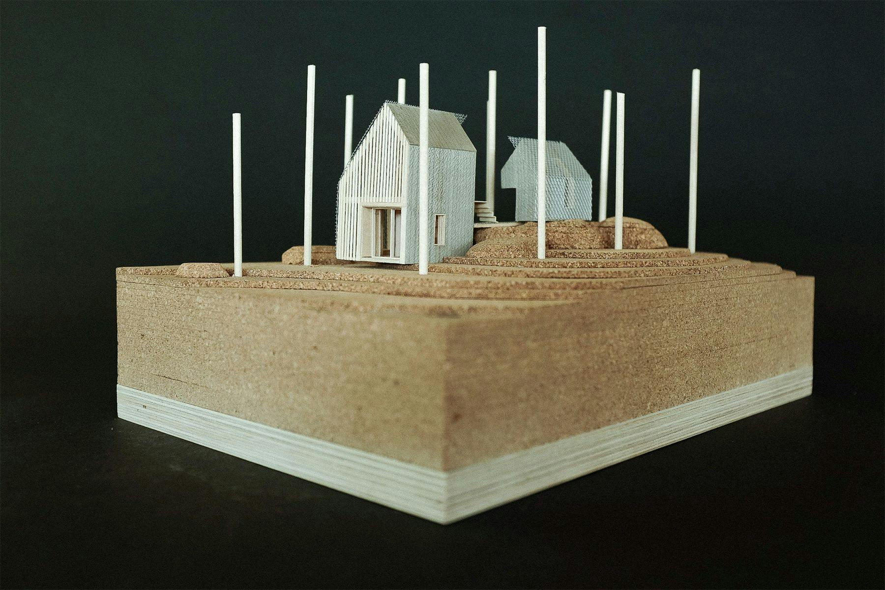 scale model of surf ranch dwelling by john fache