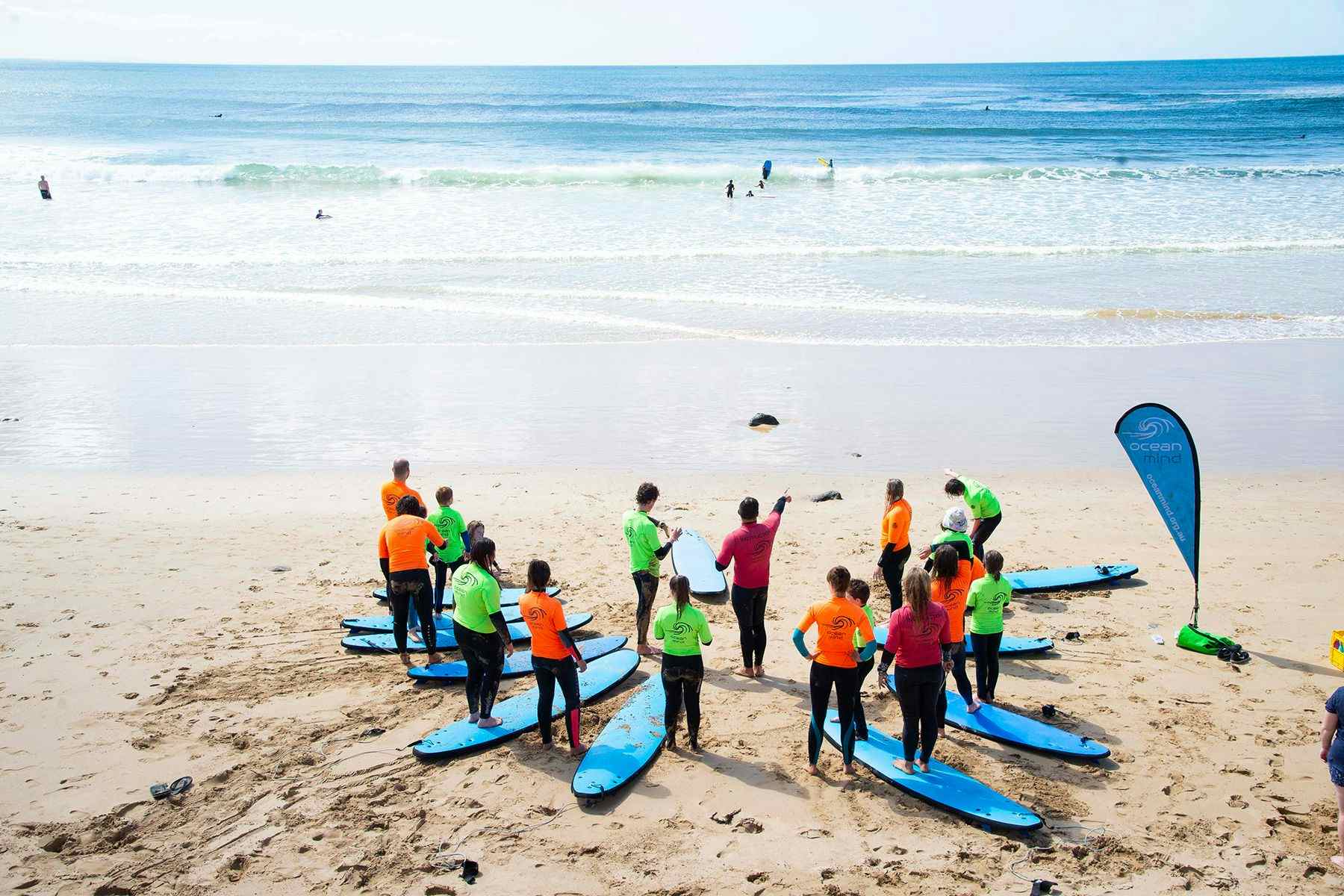 surf session in victoria, australia run by therapeutic surfing charity Ocean Mind