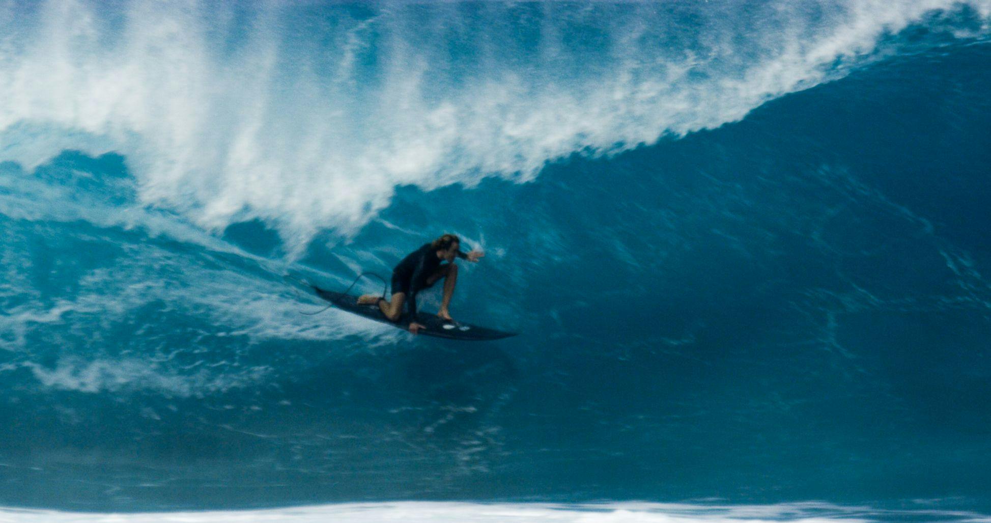 Yours truly on what was a relatively small Pipeline wave for this day.